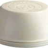 Emile Henry Brotbackform Rund In Creme 13