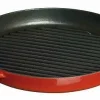 Staub Grillpfanne Rund Mit Seitengriffen In Kirschrot 22 Cm 16